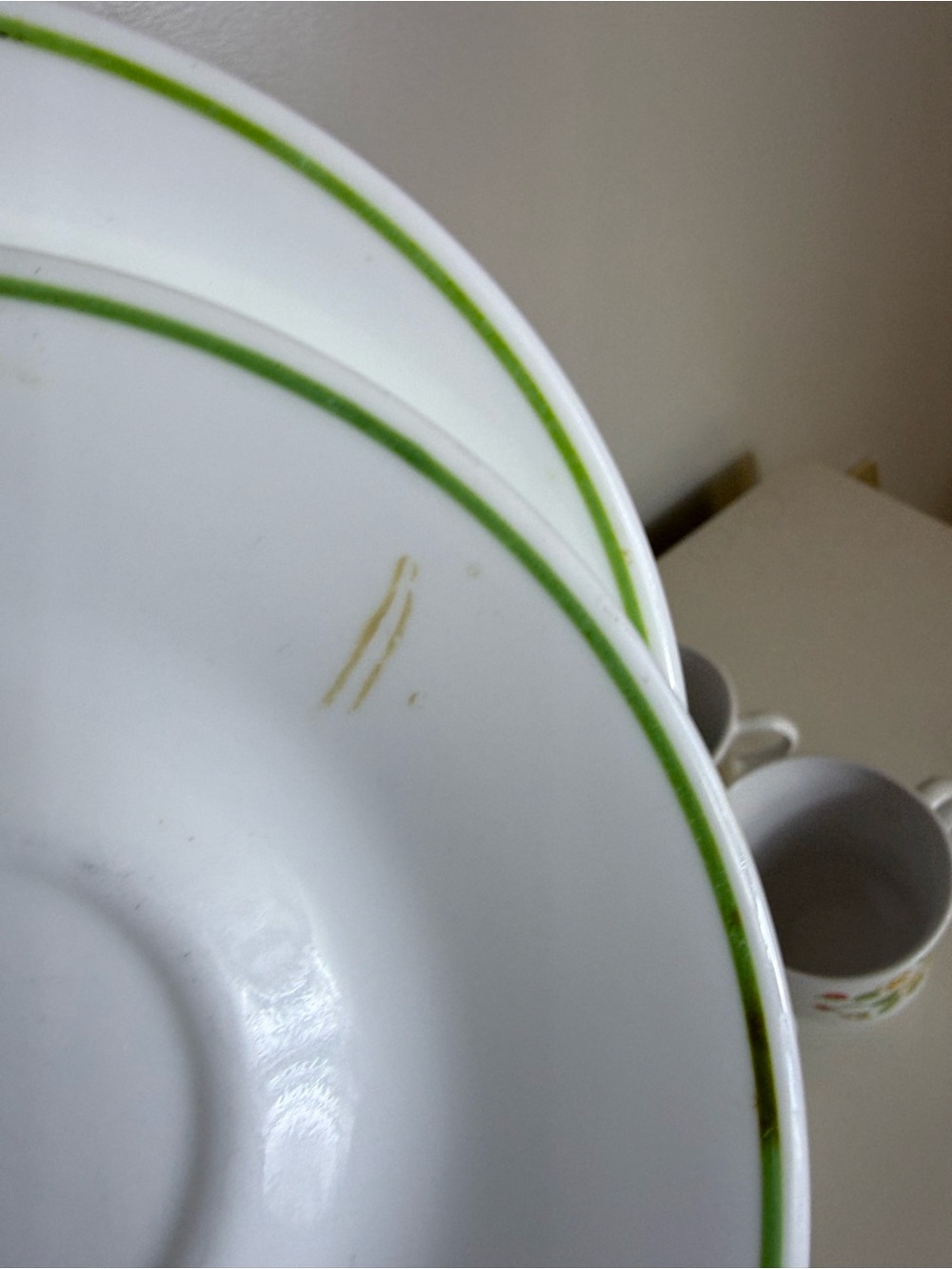 Corelle Wildflower Vintage Cup Saucer Set of 5 Corning USA White Floral Retro - Picture 5 of 8